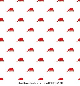 Red christmas Santa Claus hat pattern