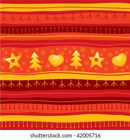 Red Christmas seamless background