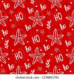 navidad roja. Patrón moderno sin inconvenientes con los símbolos navideños. Adecuado para envolver papel y textiles de vacaciones.