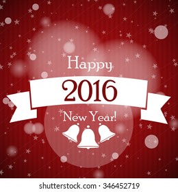 red christmas square background with ribbon. christmas concept