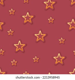 Red Christmas star light present sky pattern