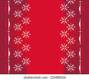 Red Christmas tablecloth