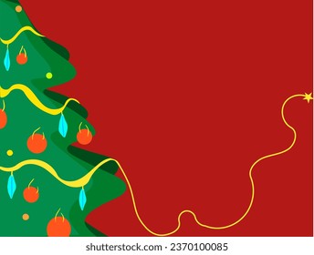 Red Christmas themed vector background