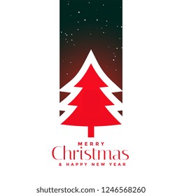 red christmas tree background design