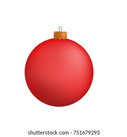 Red Christmas tree ball for decoration