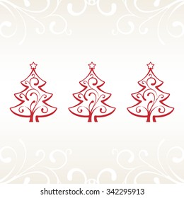Red Christmas Trees