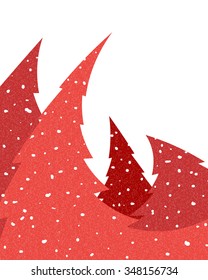 Red Christmas trees