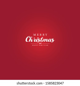 Red Christmas vector background illustration.