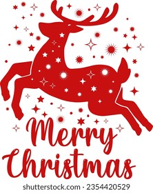 Red Christmas Vector T-Shirt Design