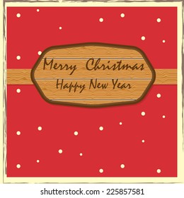 red christmas vintage backdrop, vector