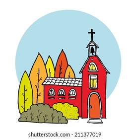 red church