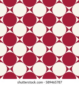 red cicrcles tiles pattern