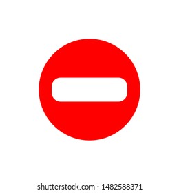 red circe sign icon no entry  vector