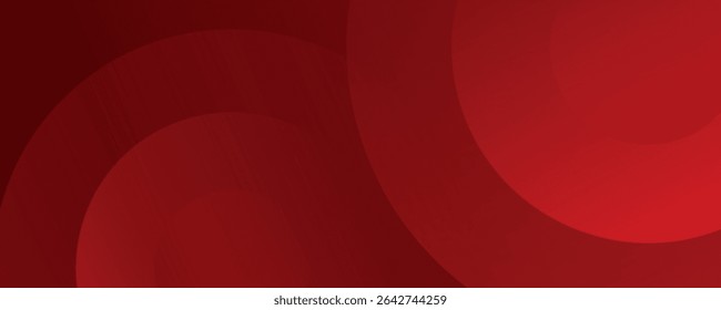 Fondo Abstractas del círculo rojo. Con la composición dinámica de la forma Fondo rojo del degradado, perfecto para las presentaciones modernas, los Fondos de pantalla, los folletos y los carteles.