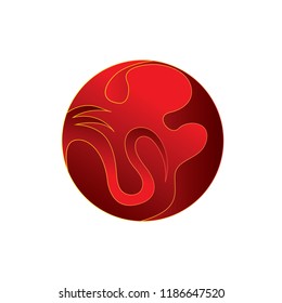 Red Circle Abstract Design