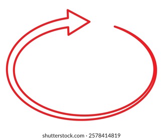Red Circle Arrow icon set vector illustration, refresh, reload,  rotating, recycle sign, Arrow clock wise rotating symbol, Interconnecting round arrow vector icons set. Work in progress sign. EPS 10
