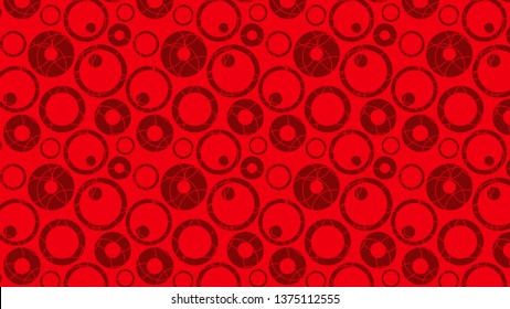 Red Circle Background Pattern