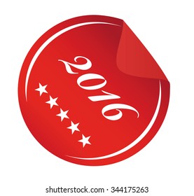 red circle badge 2016