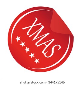 red circle badge Xmas