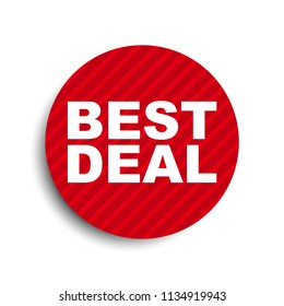 red circle banner element best deal