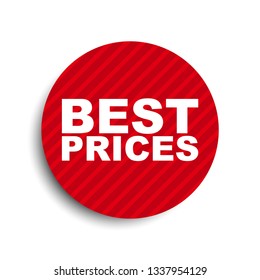 red circle banner element best prices