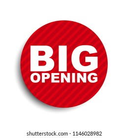 red circle banner element big opening