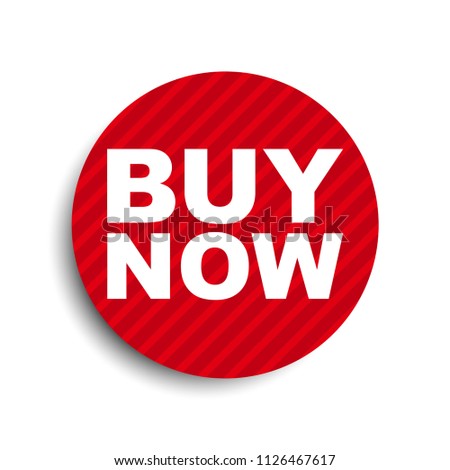 red circle banner element buy now