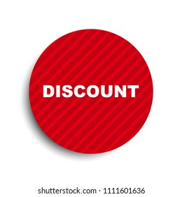red circle banner element discount