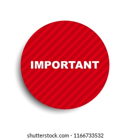 red circle banner element important