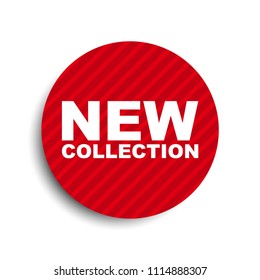 red circle banner element new collection