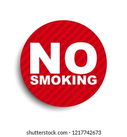 red circle banner element no smoking