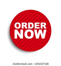 red circle banner element order now