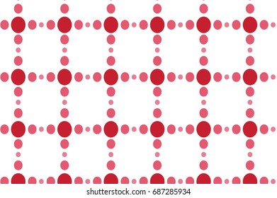 red circle checkered pattern