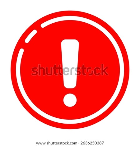Red Circle Exclamation Mark Alert Icon