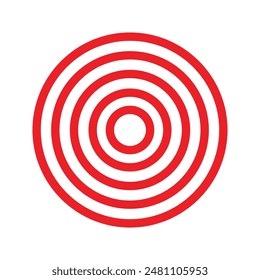 red circle frame icon. isolated on white background., simple vector design.