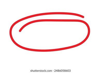 red circle frame icon. isolated on white background. Vector illustration eps10.