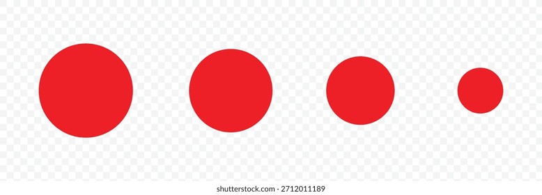 Red circle frame icon. isolated on white background. Vector illustration eps10.