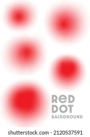 Red circle gradient abstract background vector. Bright color modern texture, soft smooth dreamy graphic blur. Beautiful art, trendy geometric illustration for banner, card, cover and backdrop.
