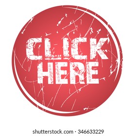 red circle grunge sticker "click here"