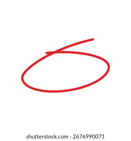 red circle highlight line stroke