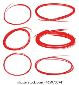 red circle, highlight circle for marking text