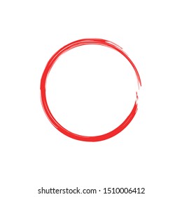 Red Circle Icon Vector / Illustration
