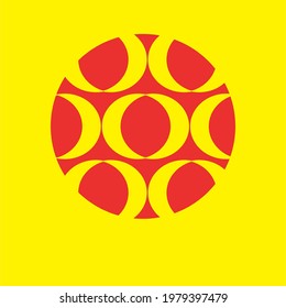 A RED CIRCLE LOGO WITH PIPE SYMBOLS IN IT
