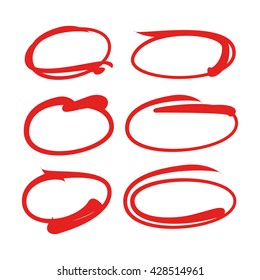 red circle made with a pen marker to highlight something