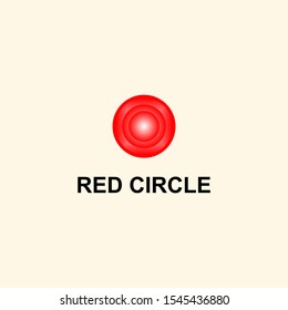 Red Circle Makes The Eyes Dizzy But Beautiful