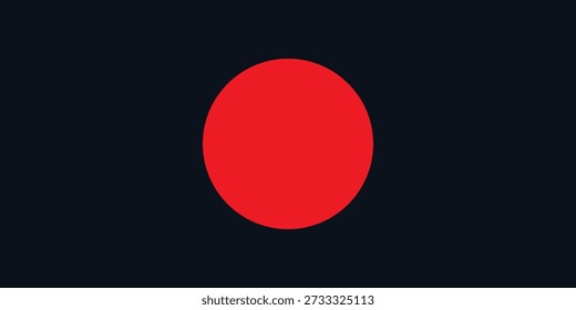 Un círculo rojo sobre el fondo negro


