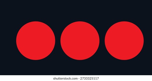 Un círculo rojo sobre el fondo negro

