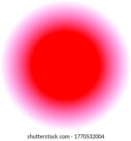 Red circle on transparent white background. Vector illustration EPS 10