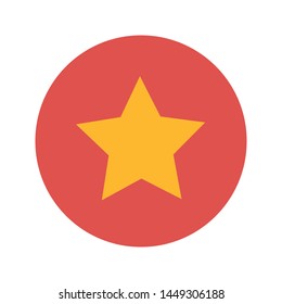 red circle on yellow star che