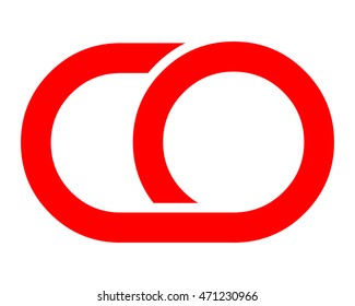 red circle ornament typography typeface typeset logotype alphabet image vector icon